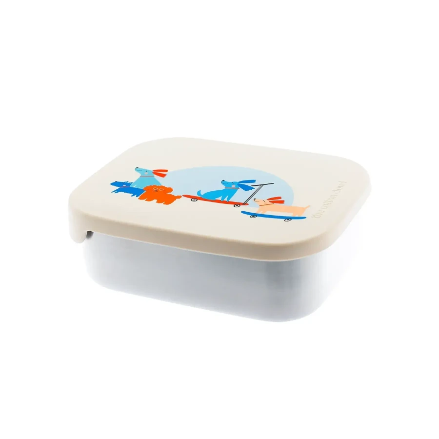 Lunchbox ze stali nierdzewnej z wyjmowanymi przegródkami - Woof Gang / The cotton cloud