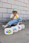 Lunchbox ze stali nierdzewnej z wyjmowanymi przegródkami - Woof Gang / The cotton cloud