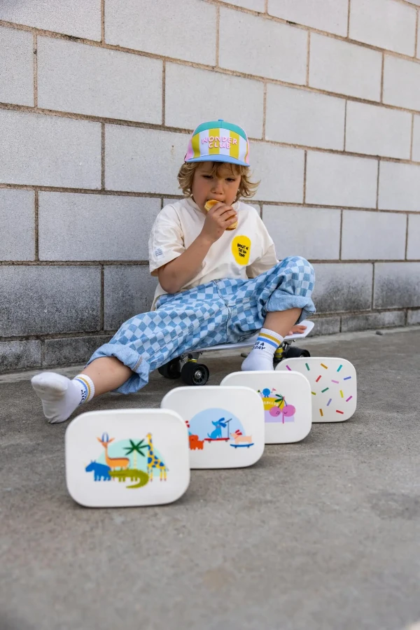 Lunchbox ze stali nierdzewnej z wyjmowanymi przegródkami - Woof Gang / The cotton cloud