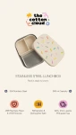 Lunchbox ze stali nierdzewnej z wyjmowanymi przegródkami - Woof Gang / The cotton cloud