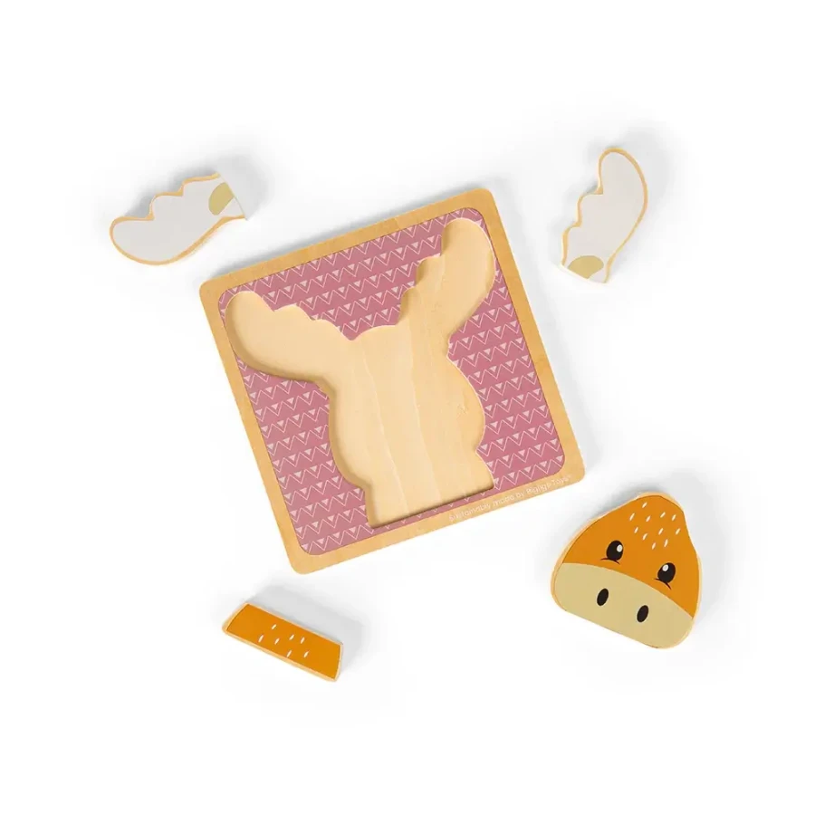 Drewniane puzzle Reniferek / Bigjigs Toys