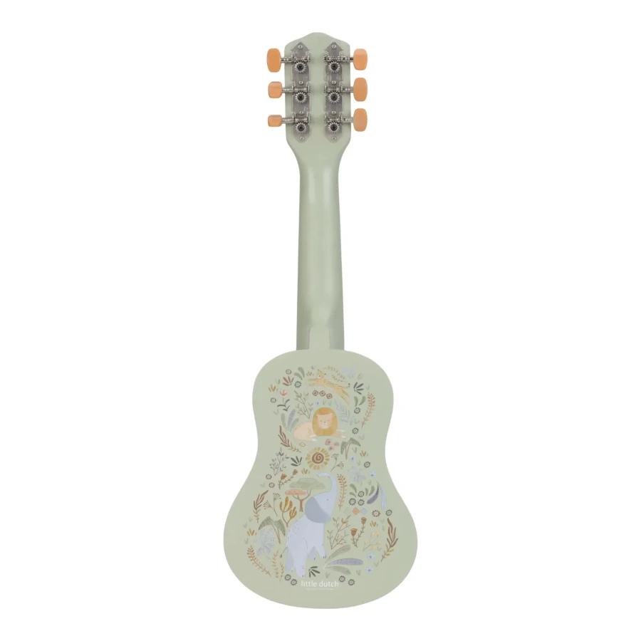 Drewniana gitara zielona Safari Friends FSC / Little Dutch