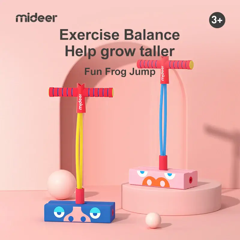 Skoczek POGO z dźwiękiem - różowy / Mideer