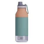Butelka z miskami dla psa Buddy, 1L - pastel green / Asobu