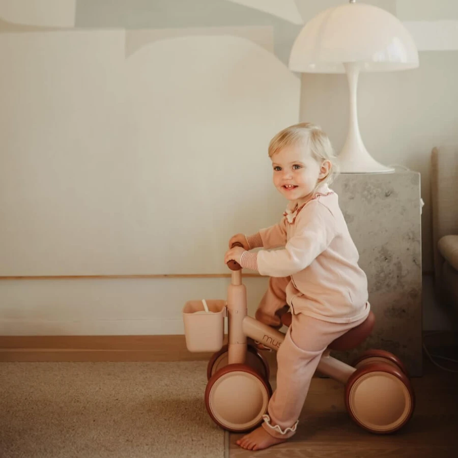 Rowerek biegowy dla dzieci 1+ Blush / Mushie