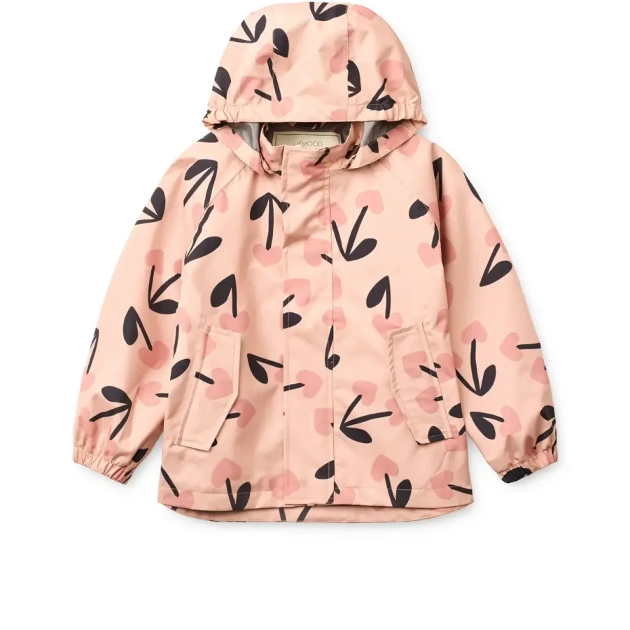 Komplet przeciwdeszczowy Pedia - mega cherry heart, Rosey mix / Liewood