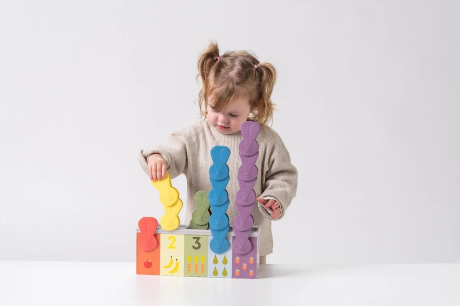 Edukacyjna zabawka z klipsami - Dopasuj i licz! / Taf Toys