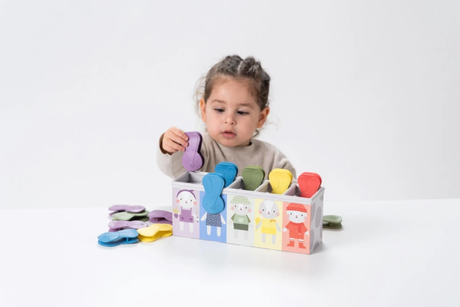 Edukacyjna zabawka z klipsami - Dopasuj i licz! / Taf Toys
