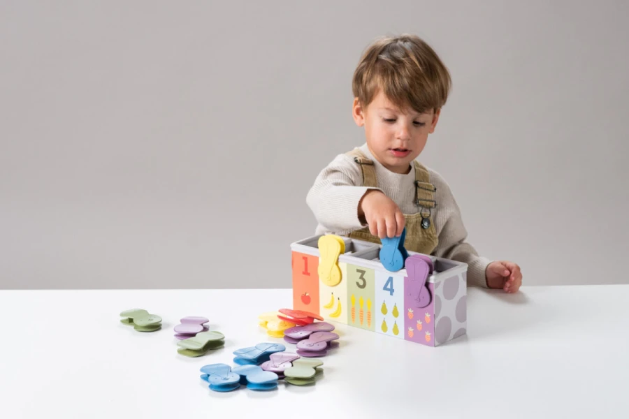 Edukacyjna zabawka z klipsami - Dopasuj i licz! / Taf Toys