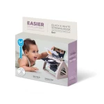Obracająca się książeczka grzechocząca Tummy Time - Czarno-Biała / Taf Toys