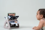 Obracająca się książeczka grzechocząca Tummy Time - Czarno-Biała / Taf Toys