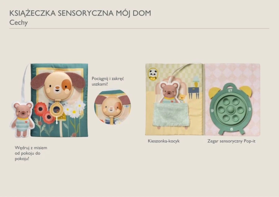 Książeczka manipulacyjna Mój Dzień w Domu / Taf Toys