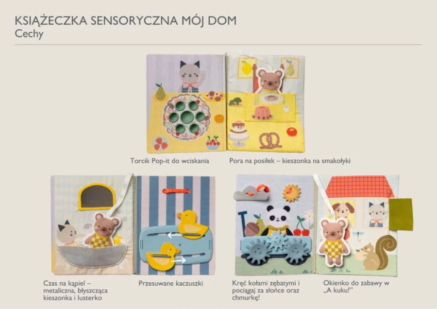 Książeczka manipulacyjna Mój Dzień w Domu / Taf Toys