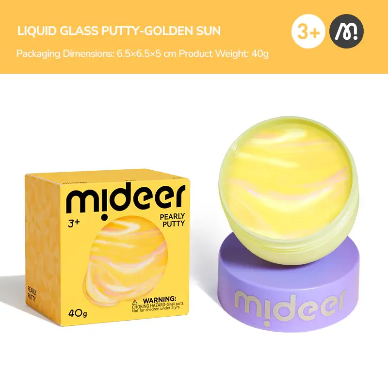Perłowa masa sensoryczna Pearly Putty - golden sun / Mideer