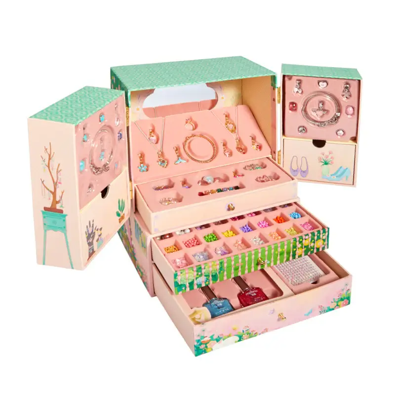 Wielki kuferek kreatywny z biżuterią 133 el. / Mideer
