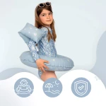 Dmuchane koło do pływania dla dzieci 3-6 lat (15-30 kg) - niebieskie / SIPO