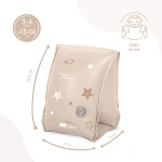 Dmuchane rękawki do pływania dla dzieci 3-6 lat (15-30 kg) - beżowe / SIPO