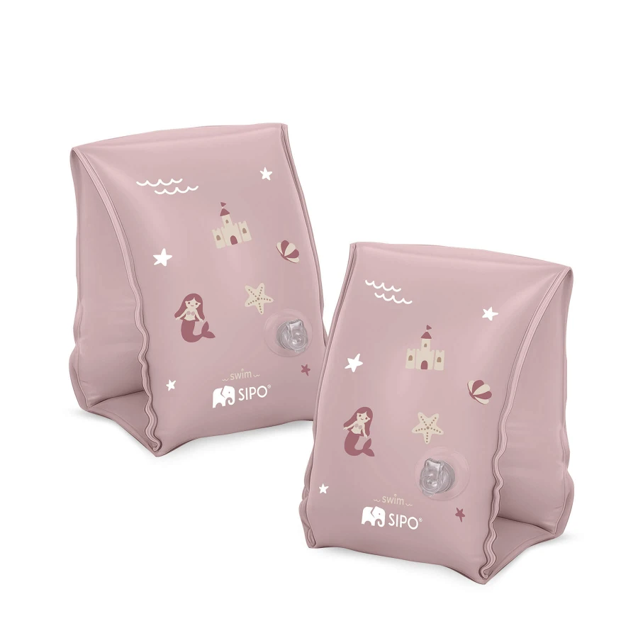 Dmuchane rękawki do pływania dla dzieci 3-6 lat (15-30 kg) - różowe / SIPO