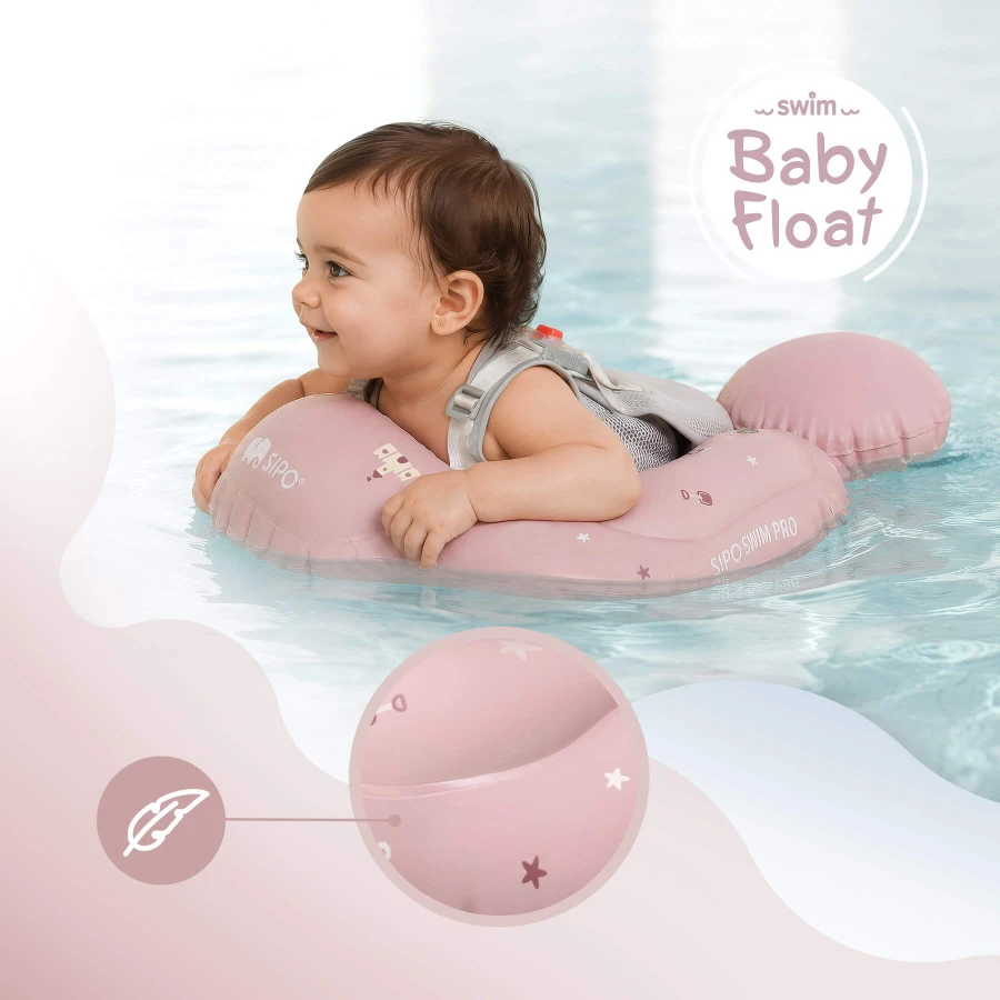 Koło treningowe do nauki pływania 6-36m (11-18 kg) - różowe / SIPO