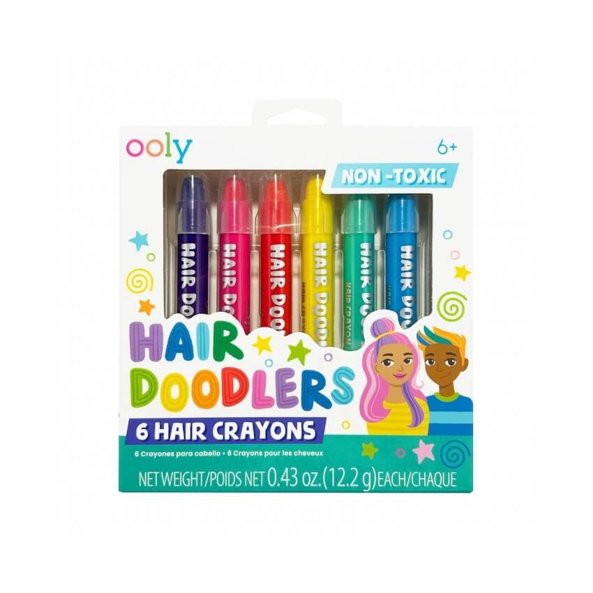 Kredki do włosów Hair Doodlers, 6 szt. / Ooly