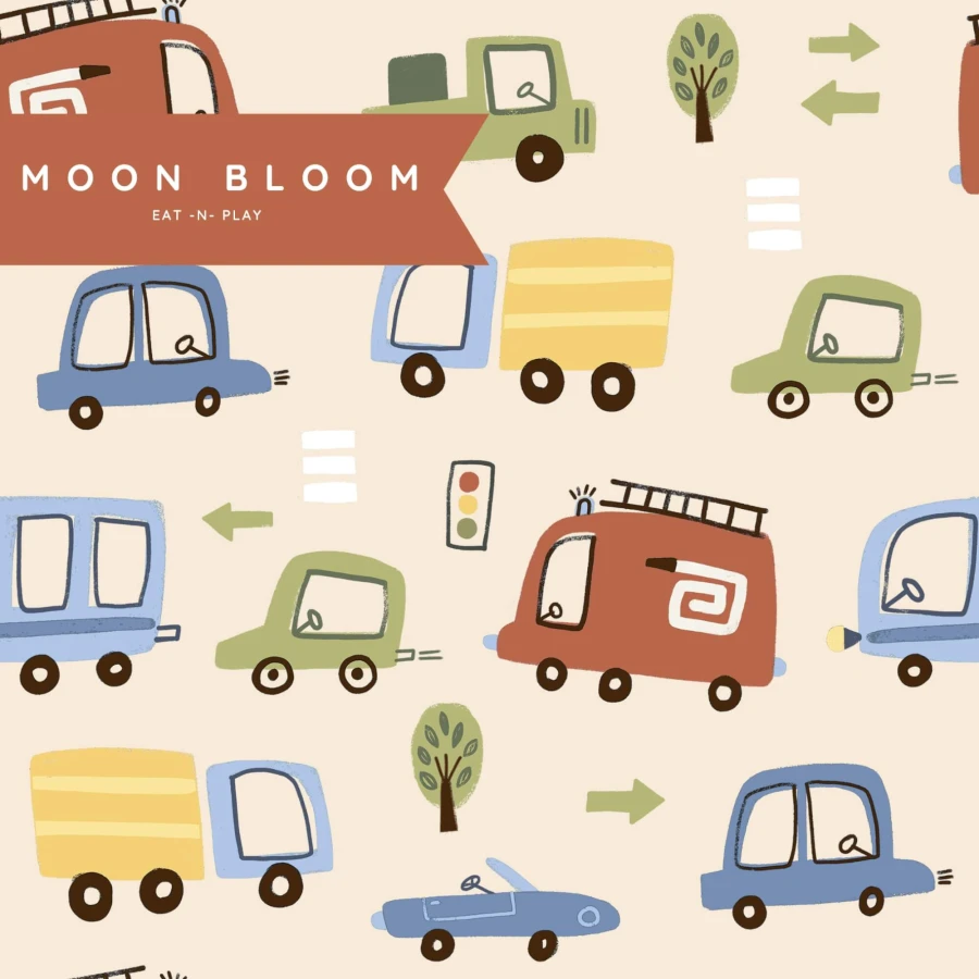 Fartuszek z kieszonką Vroom / Moon Bloom