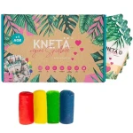 Zestaw 4 kolorów wegańskiej ciastoliny, 4x50g / KNETA