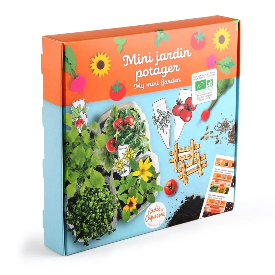 Zestaw do sadzenia nasion Mini ogródek warzywny / Radis et Capucine