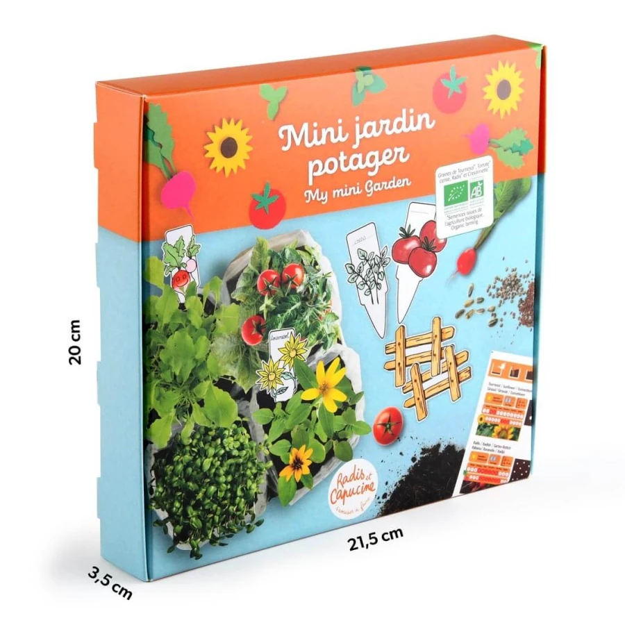 Zestaw do sadzenia nasion Mini ogródek warzywny / Radis et Capucine