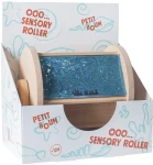 Obrotowy, drewniany bęben sensoryczny, roller aktywizujący, lusterko / Petit Boum