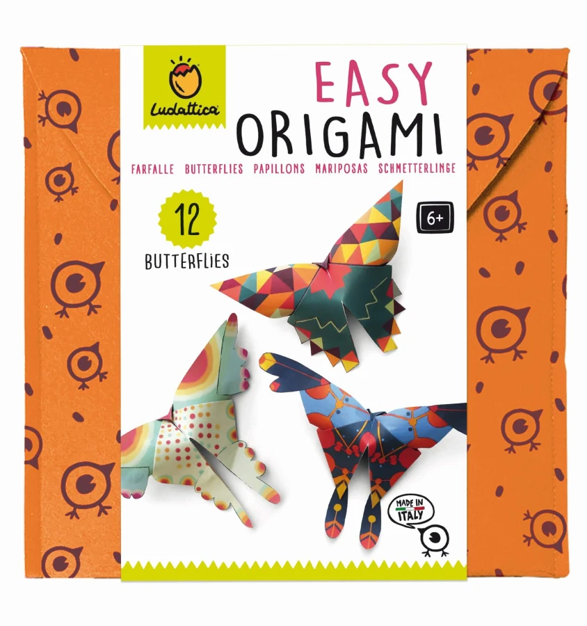 EASY ORIGAMI - zestaw kreatywny - MOTYLE / Ludattica