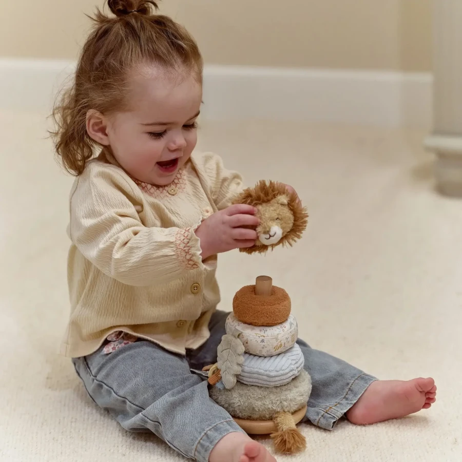 Piramida do układania Lew Safari Friends / Little Dutch