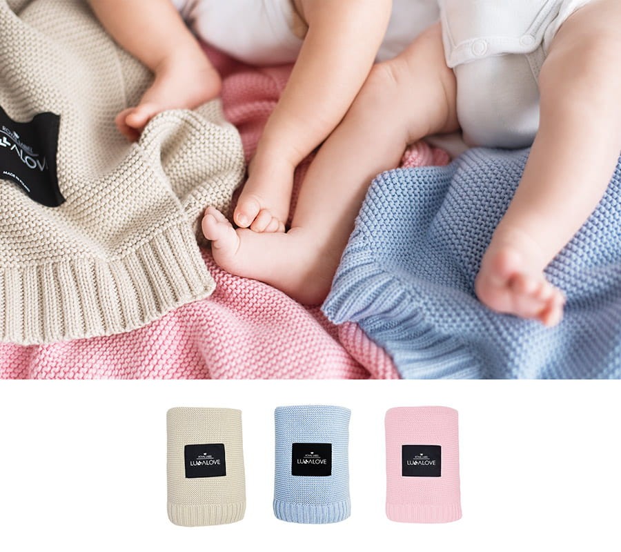 Bambusowy koc 80x100 MILK COFFEE / Lullalove