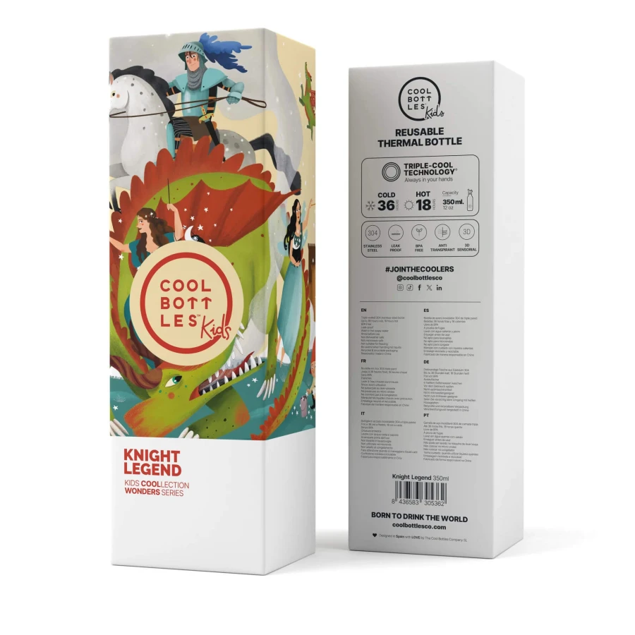 Butelka termiczna Kids Triple cool - Knight Legend, 350 ml / Cool Bottles