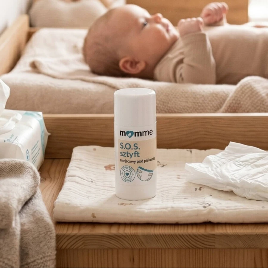 Sztyft SOS miejscowy pod pieluszkę, 30g / MomMe