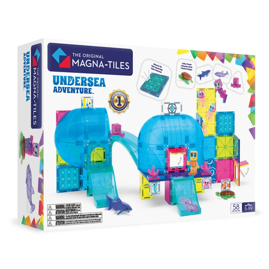 Klocki Magnetyczne Undersea Adventure, 58 el. / Magna-Tiles