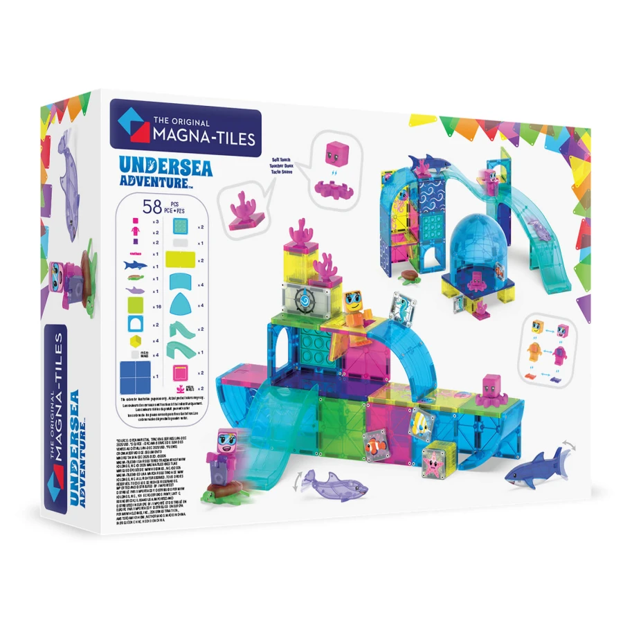 Klocki Magnetyczne Undersea Adventure, 58 el. / Magna-Tiles