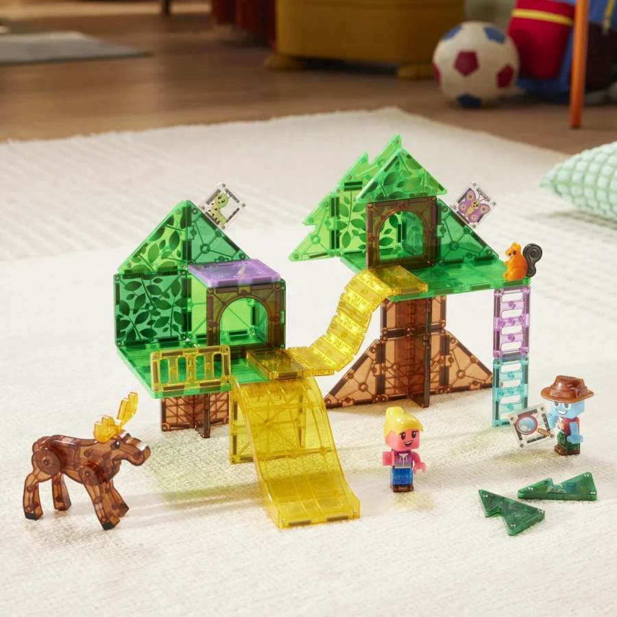 Klocki Magnetyczne Tree Top Adventure, 42 el. / Magna-Tiles