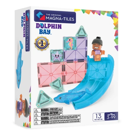 Klocki Magnetyczne Dolphin Bay, 13 el. / Magna-Tiles