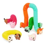 Akordeonowe rurki sensoryczne Li’l Barn Buddies - WIEJSKIE ZWIERZĘTA / Battat