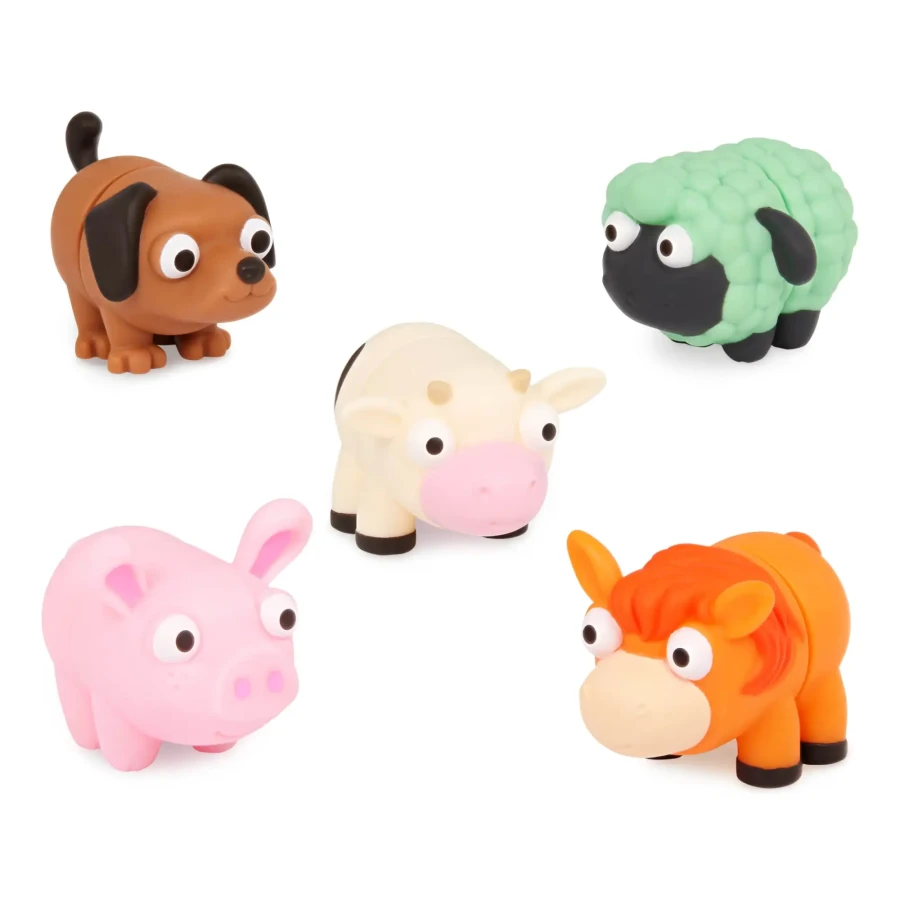 Akordeonowe rurki sensoryczne Li’l Barn Buddies - WIEJSKIE ZWIERZĘTA / Battat