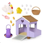 Kurnik z kurą znoszącą jajka, kurczątkiem i akcesoriami - Chicken Coop / OurGeneration