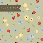 Wodoodporna podkładka do fotelika Ladybird / Moon Bloom