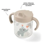 Kubek niekapek z uchwytami Celebration Sand, 260ml / Done by Deer