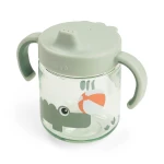 Kubek niekapek z uchwytami Playground Green, 260ml / Done by Deer