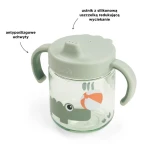 Kubek niekapek z uchwytami Playground Green, 260ml / Done by Deer