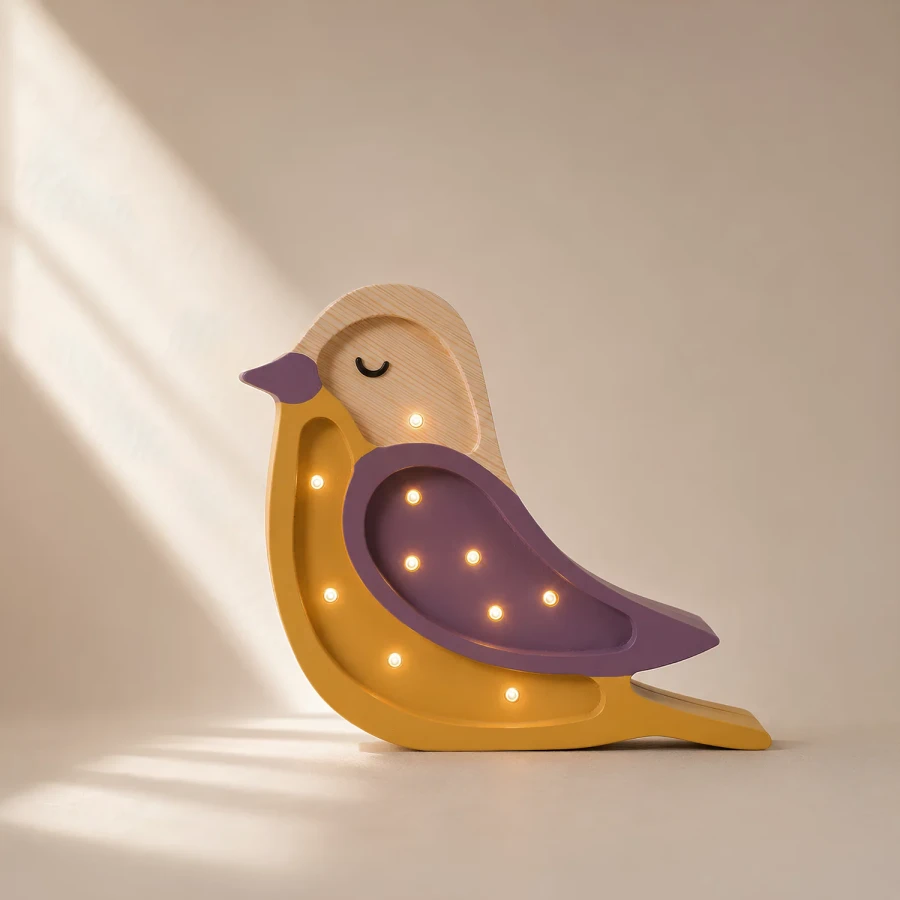 Lampa Little Lights Ptaszek Mini MAROON / Little Lights