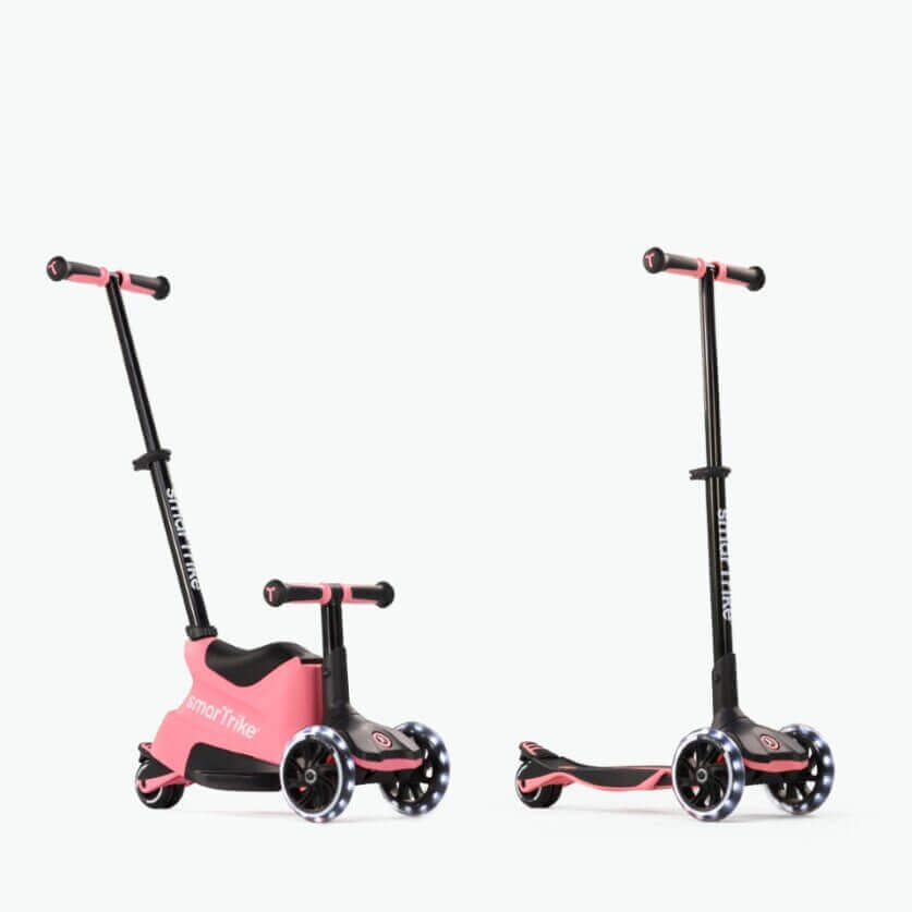 USZKODZONE OPAKOWANIE: Hulajnoga 4w1 Xtend Scooter + Ride-on, Salmon Pink / smarTrike
