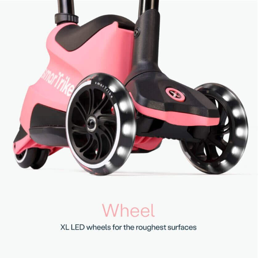 USZKODZONE OPAKOWANIE: Hulajnoga 4w1 Xtend Scooter + Ride-on, Salmon Pink / smarTrike