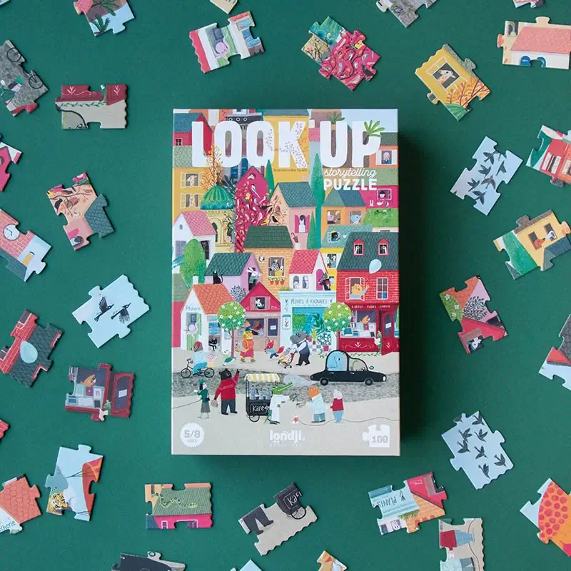 Puzzle z grą obserwacyjną Look Up! / Londji