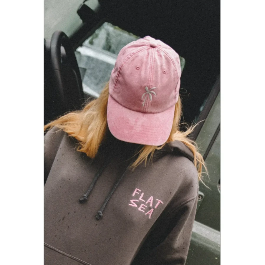 Czapka z daszkiem PALM - Vintage Pink / JUNGMOB